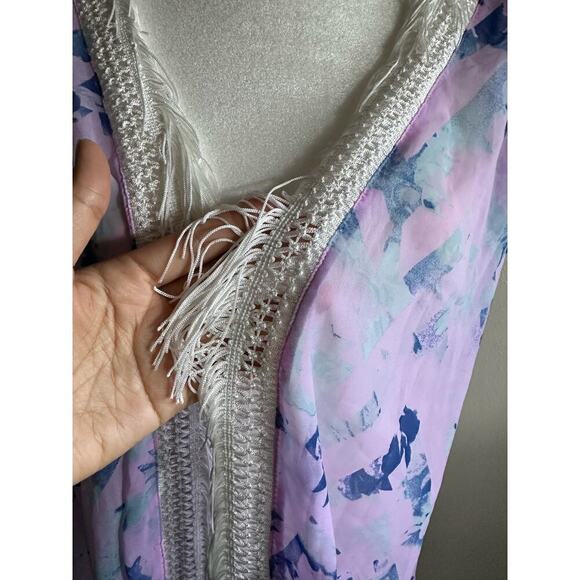MODAMIX Maxi Cover Up Light Purple Boho Dress, Oversized, Beach Cover Up Size M - Picture 4 of 5